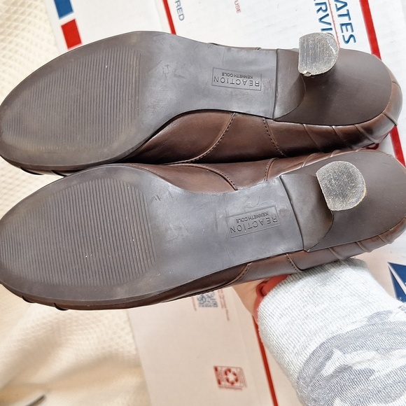 KENNETH COLE REACTION 9M GOOD DAY LEATER DRESS SHOES BROWN - Picture 5 of 10